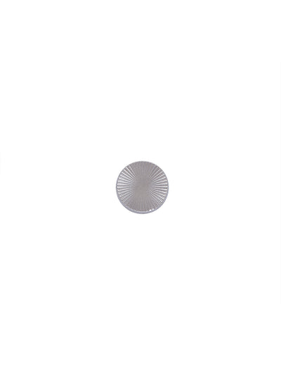Round Shape with Engraved Lines Shank Metal Button
