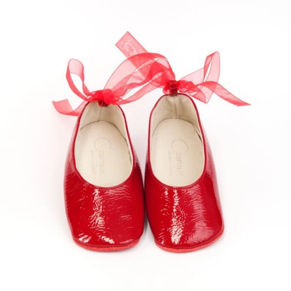 baby girl red patent shoes