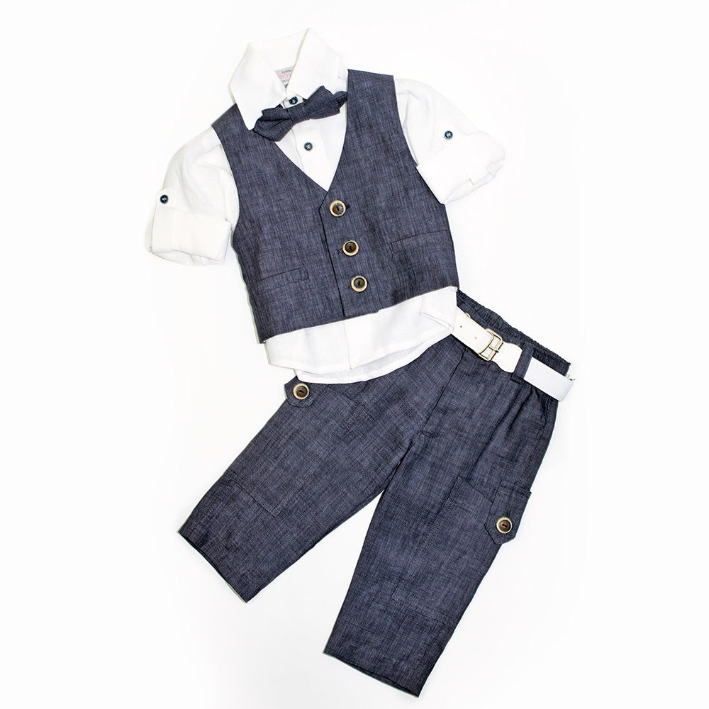 baby boy linen suit