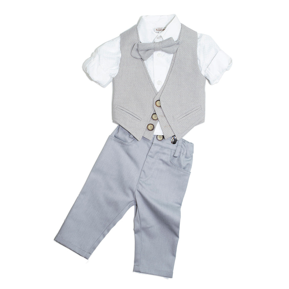 baby boy grey suit