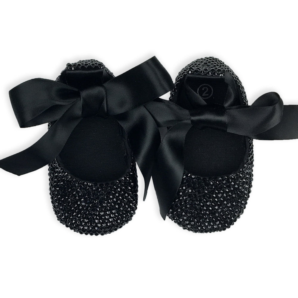 baby girl black ballet shoes