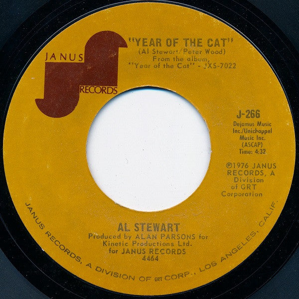 Al Stewart - Year Of The Cat (7", Single, Styrene) (VG+)