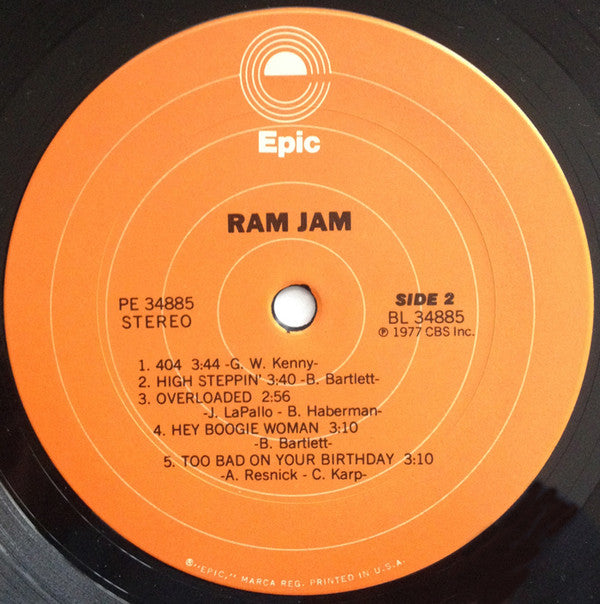 Buy Ram Jam : Jam (LP, Ter) Online for a price – Media Mania of Stockbridge