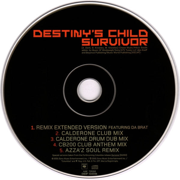 Buy Destiny's Child : Survivor (Dance Mixes) (CD, Maxi) Online for a great  price – Media Mania of Stockbridge