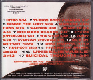 Notorious B.I.G. - Ready To Die (CD, Album, Club) (NM or M-)