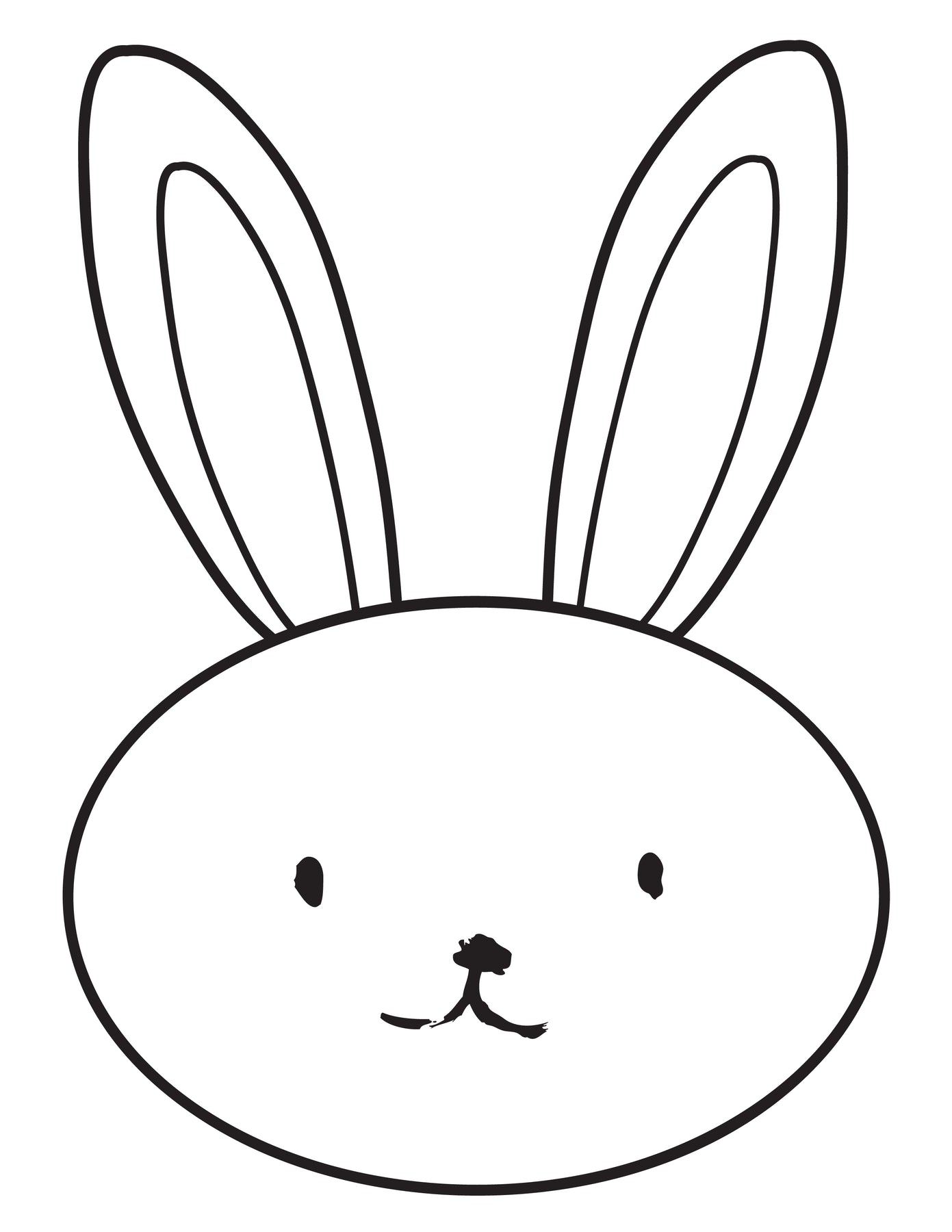 Bunny Coloring Sheet – Sweet Caroline Designs