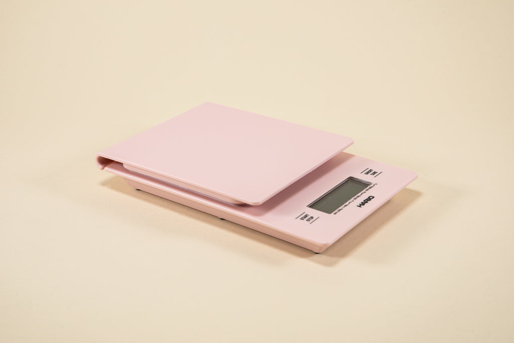 Blush Pink Food Scale - Digital Display Shows Weight in Grams