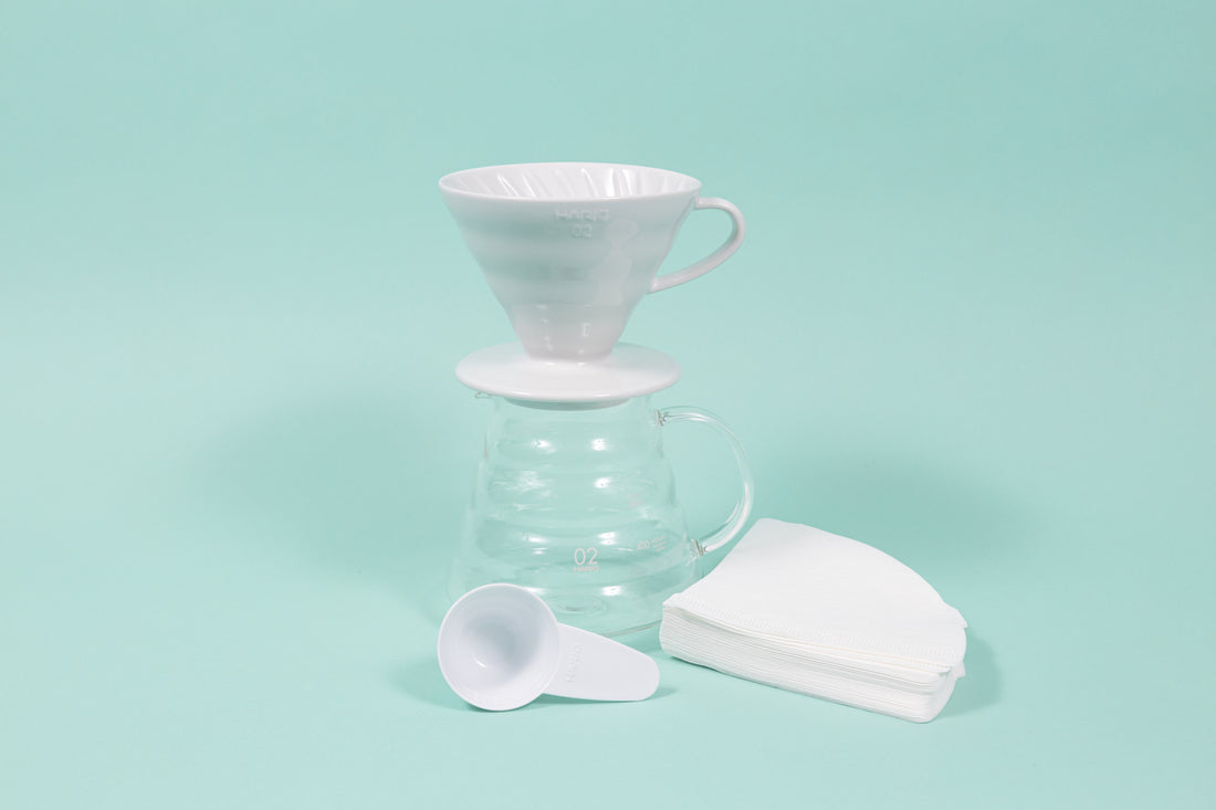 Hario V60 Ceramic Dripper Set – Florin Coffee