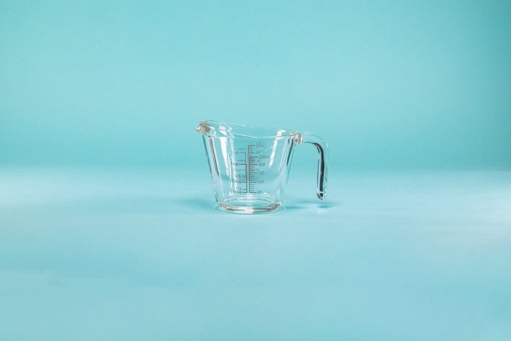 Hand Blown Glass Measuring Cup
