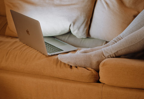 Homely style sofa in situ