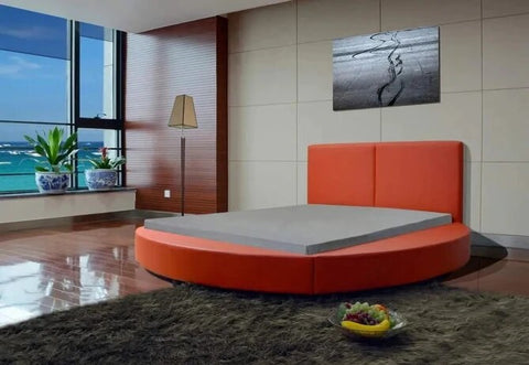 Luxury Modern Platform Round Queen Size Bed