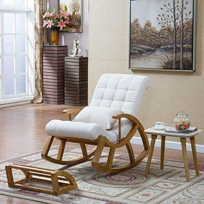 teak wood rocking chair design