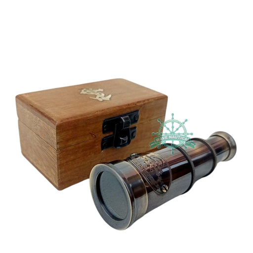 Buy Antique Maritime Brass Telescope with Adjustable Tripod Stand Online at  woodentwist — WoodenTwist