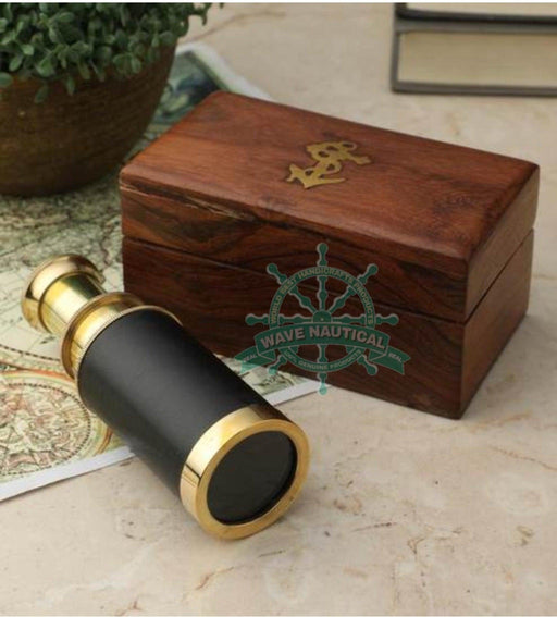 Buy Antique Maritime Brass Telescope with Adjustable Tripod Stand Online at  woodentwist — WoodenTwist