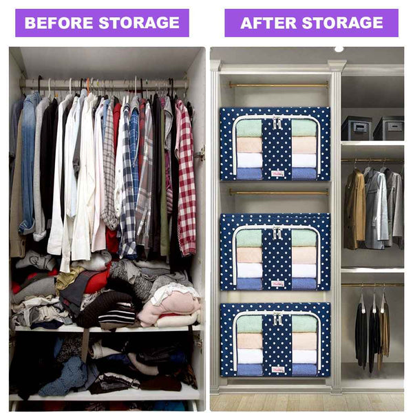 Blushbees Storage Baskets with Metal Frame for Organizing Wardrobe, Sh –  BLUSHBEES USA