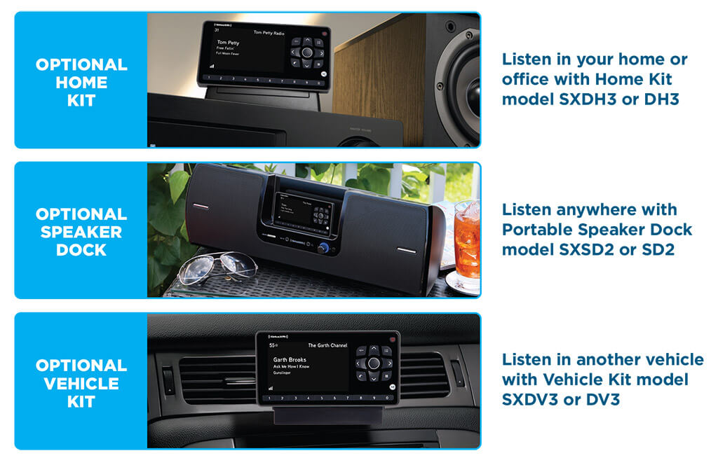 SiriusXM Radio OnyX EZR Add on Accessories