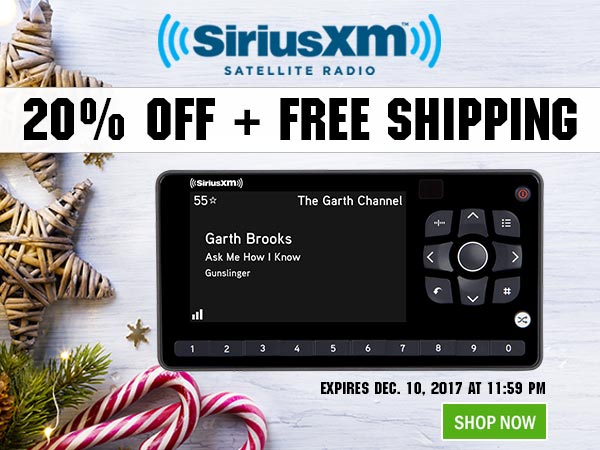 Get 20% Off and Free Shipping on SiriusXM­™ Radio Products