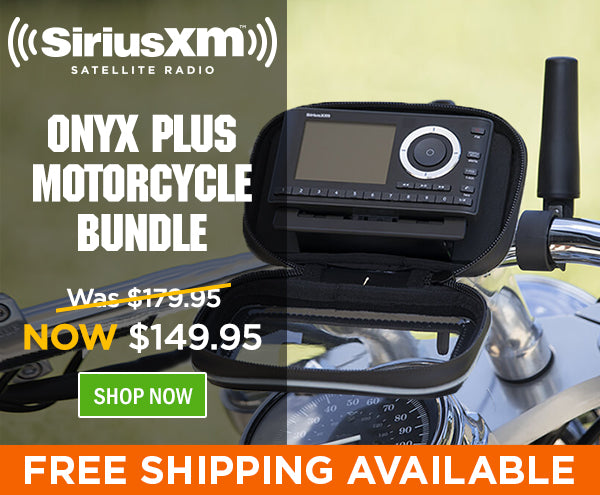 onyX Plus SiriusXM™ Radio motorcycle bundle