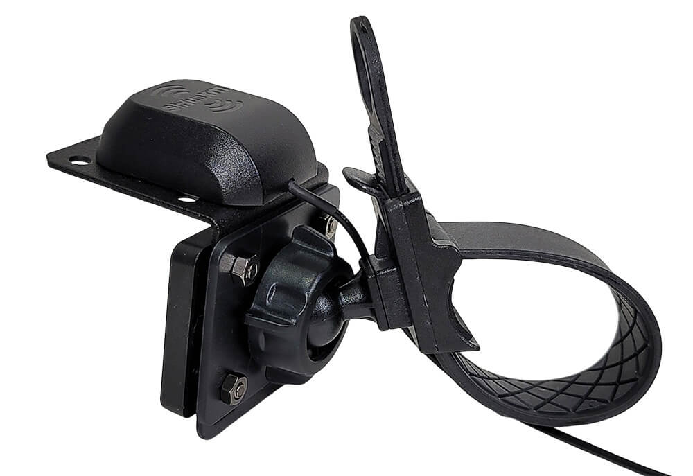 motorcyle kit with strap mount for dock and play sirius xm radios