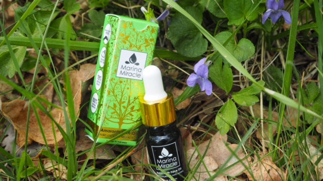 sara steel amaranth face oil