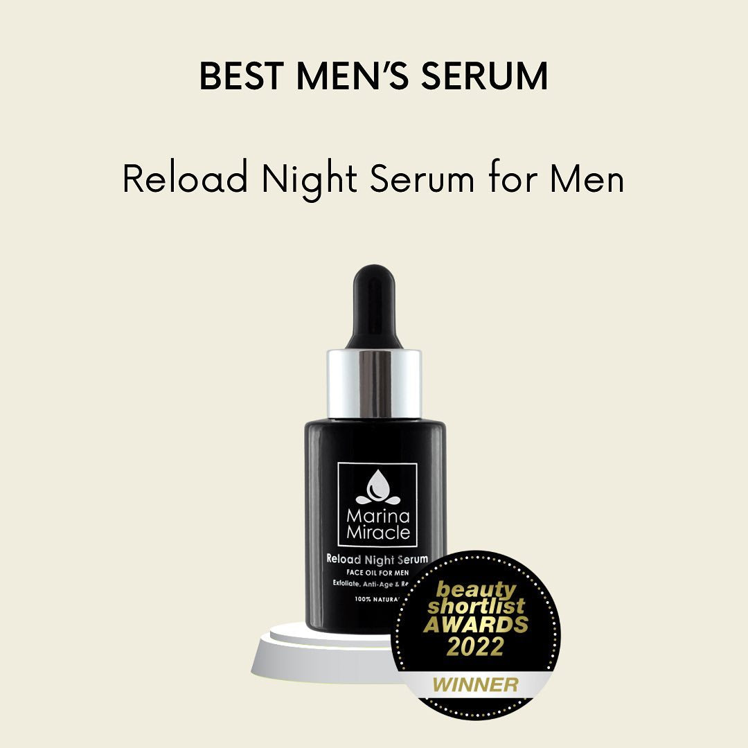 Beste hudpleie serum for menn, et nattserum som jobber effektivt om natten.