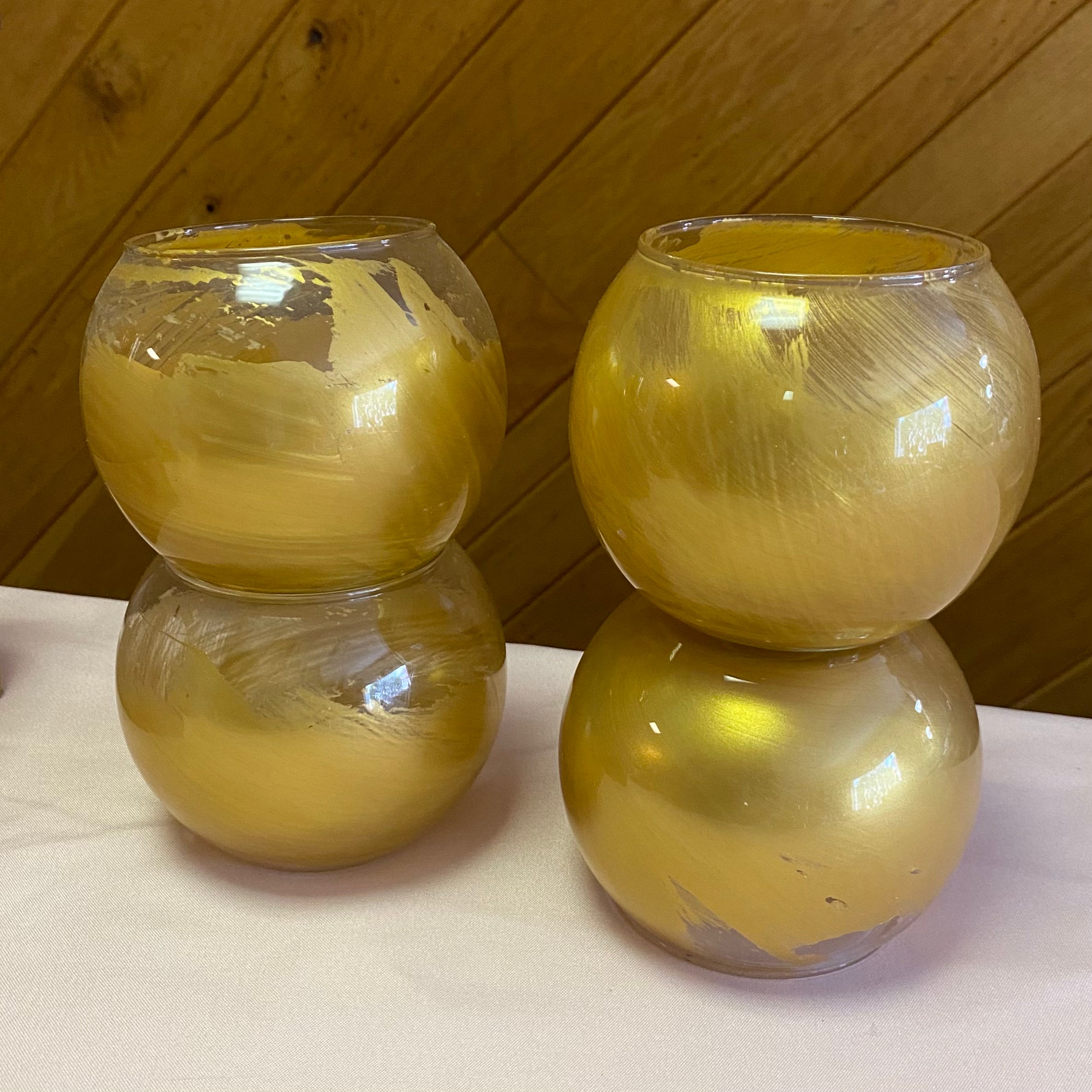 CARL100-F Gold Fish Bowl Vase