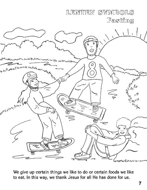 lent coloring pages worksheets