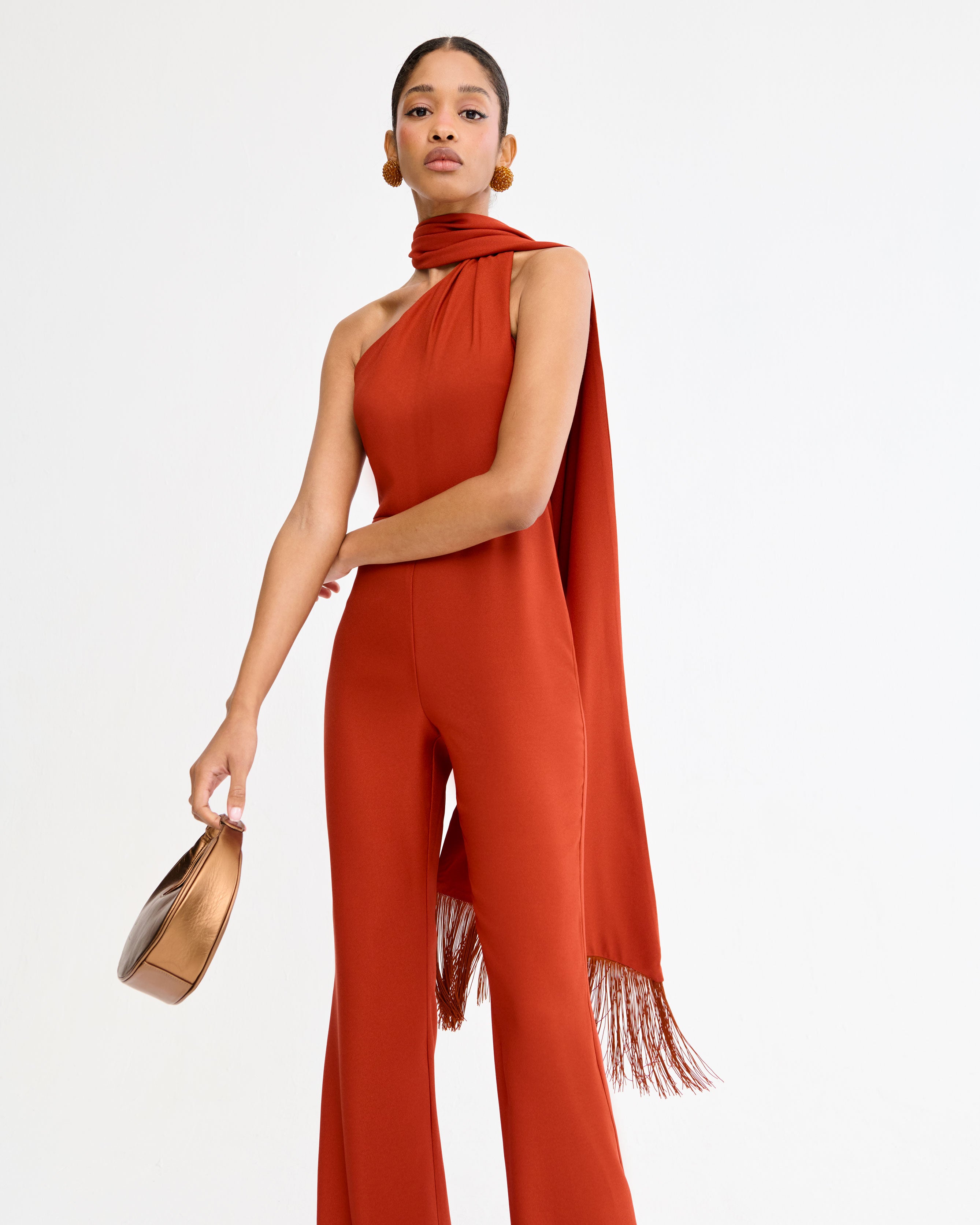 Luna Terracotta Jumpsuit