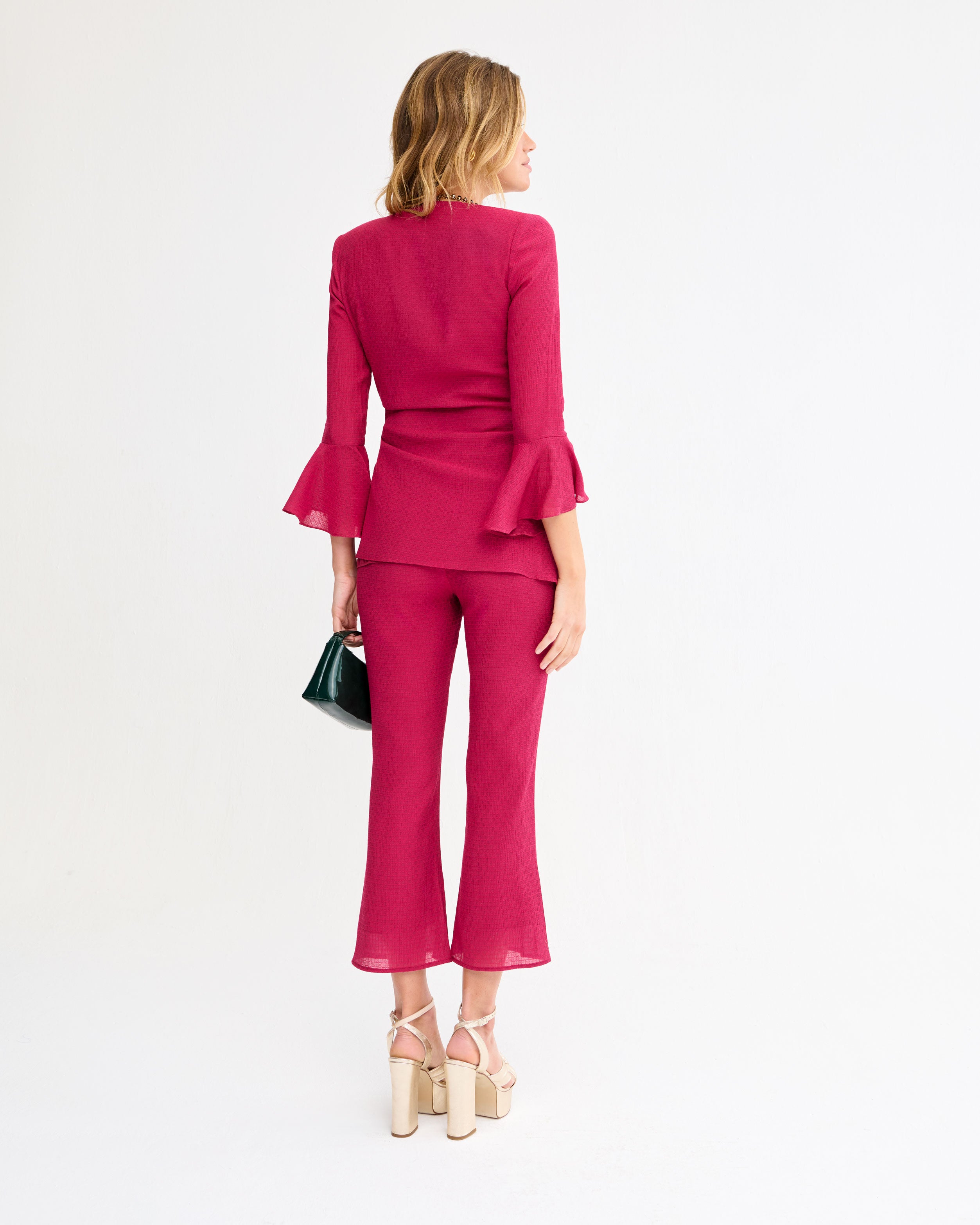 Agnes Burgundy Trousers