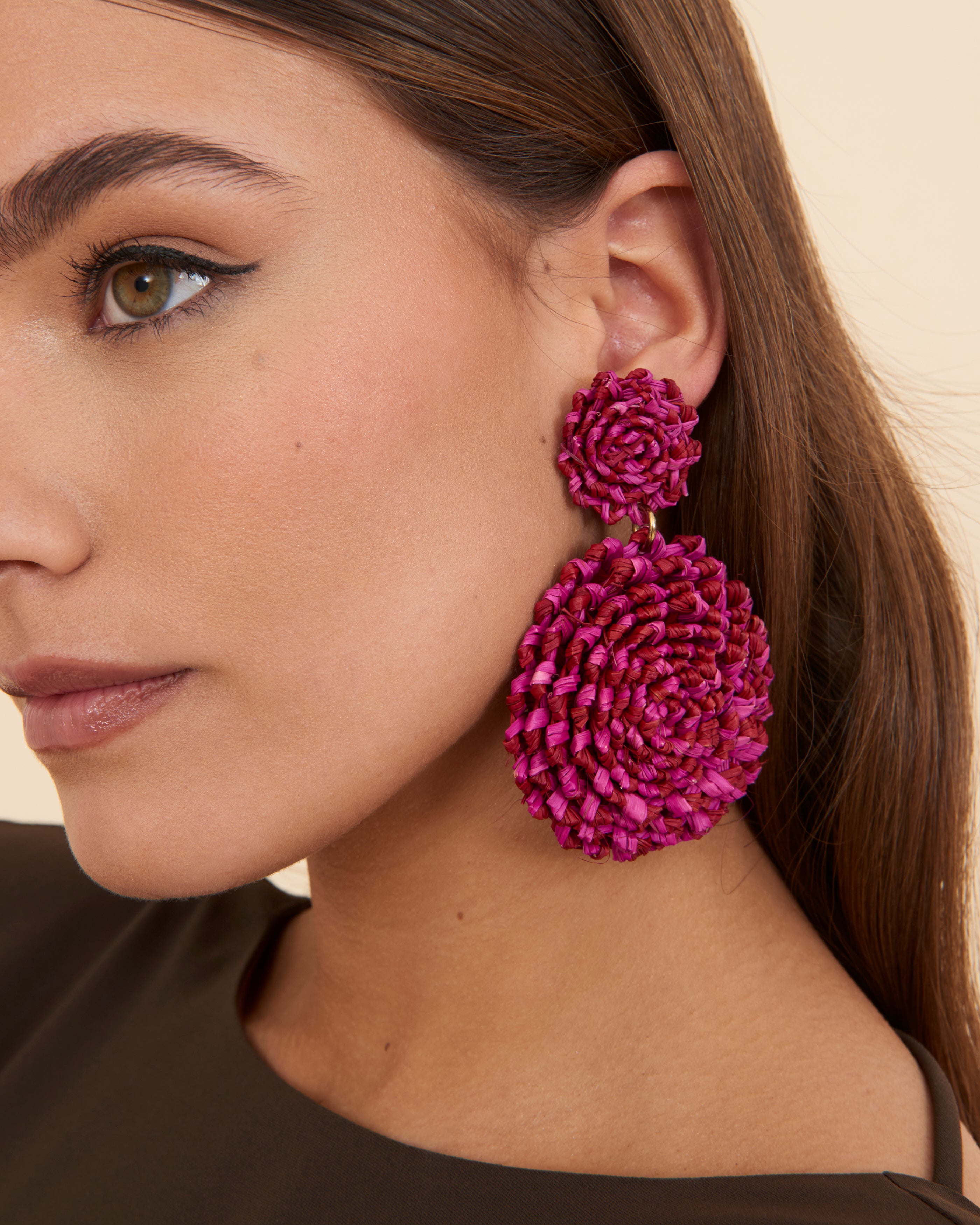 Pink Victoria Earrings by Verbena