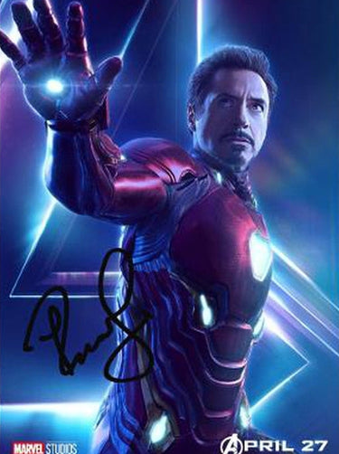 Iron Man Tony Stark Avengers Infinity War Signed Autographed A4 Poster Photo Dvd Klovaphotos