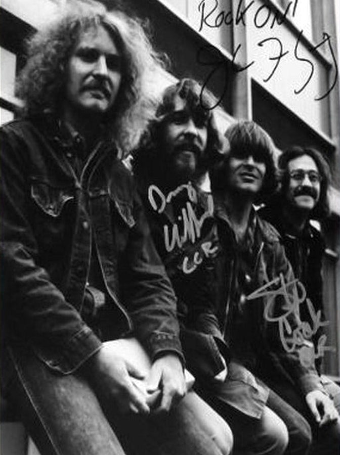 Creedence Clearwater Revival Signed Autographed A4 Photo Poster ...