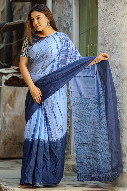 HARVEST HANDBLOCK PRINT MUL COTTON SAREE