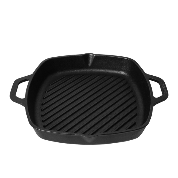 Cast Iron 10" Square Grill Pan - Dynamic Cookwares