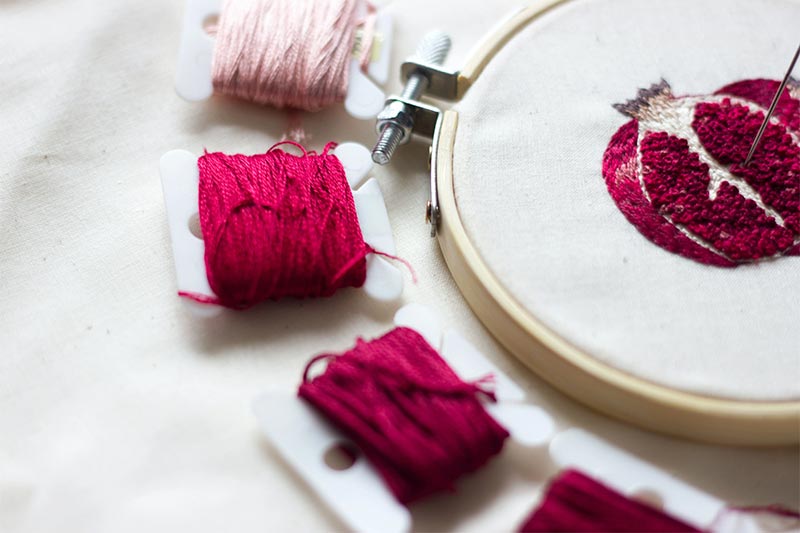 Pomegranate Embroidery 