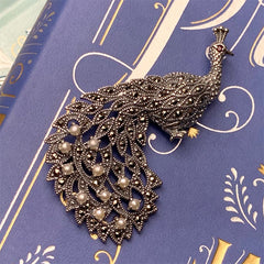 Jane Austen Peacock Brooch