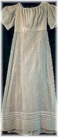 White Gauze Dress, 1805. From Heritage Studio