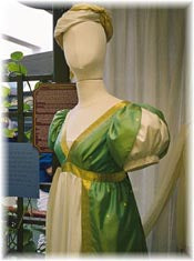 This Evening Ensemble was researched, designed and constructed by Yvonne Roe, Gloucester.