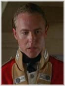 Samuel West als Major Edrington, Horatio Hornblower, der falsche Krieg. Major Edrington war ein Herr, der seine Kommission gekauft hatte.