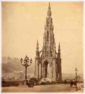 The Sir Walter Scott memorial in Edinburgh