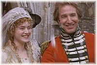 Kate Winslet as Marianne Dashwood; Alan Rickman as Colonol Brandon