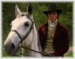 Greg Wise comme John Willoughby. Son cheval, Big George, est mort pendant le tournage, au grand regret de tous.