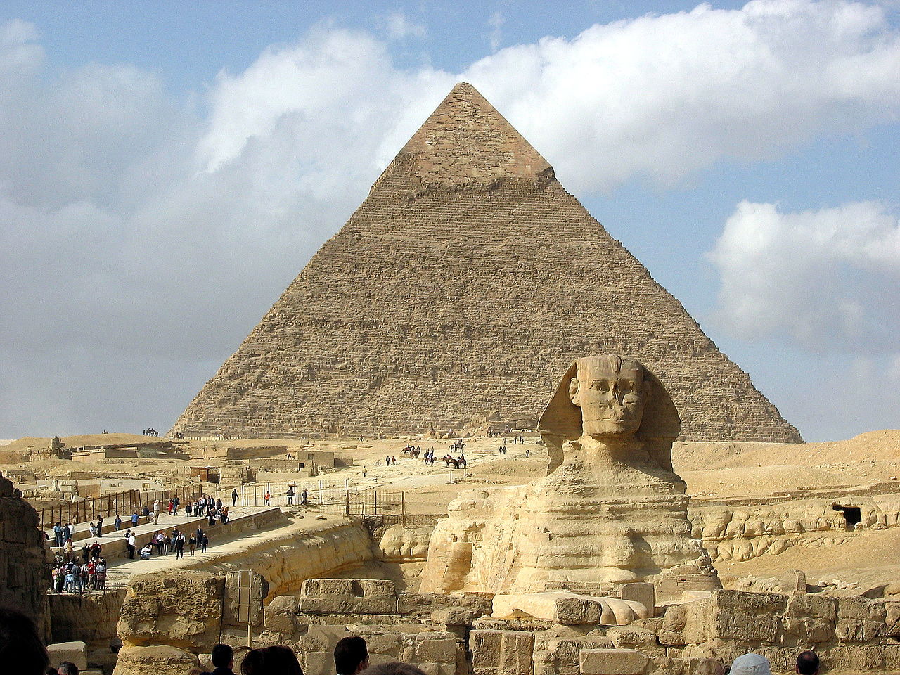 De tweede piramide van Giza.