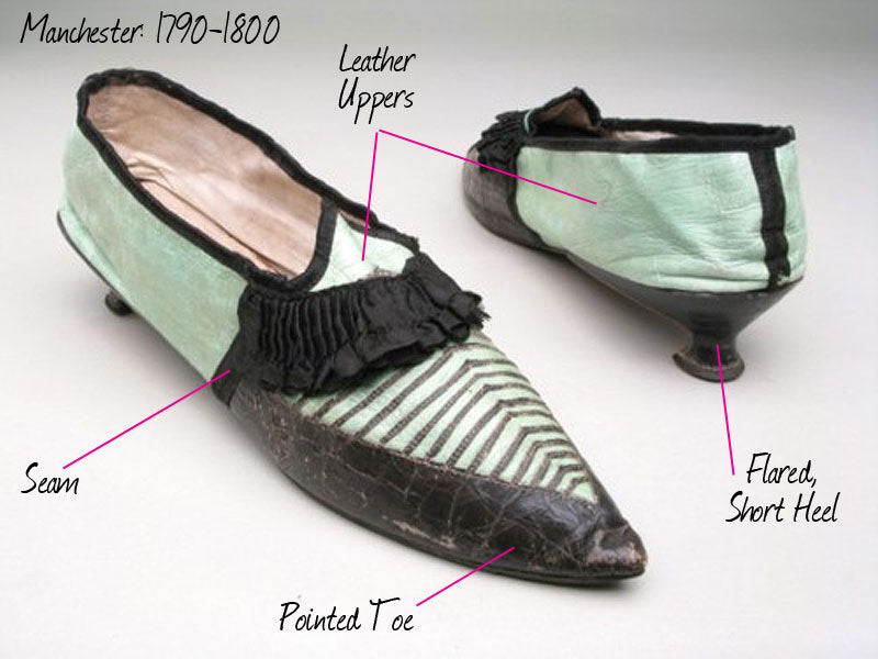 Shoes from the Regency period