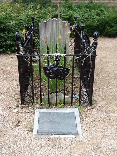 Grimaldi's grave in St. James's Churchyard – now Joseph Grimaldi Park