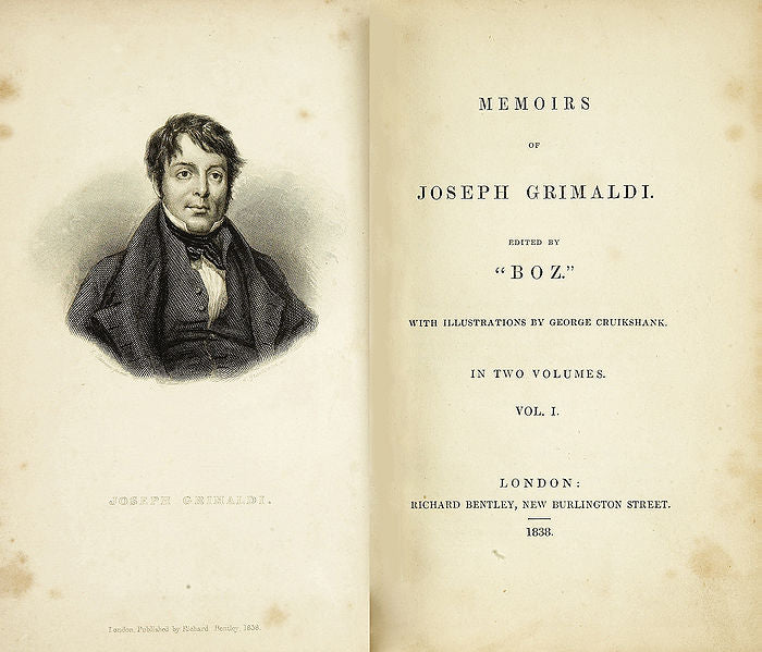 Grimaldi's Memoirs, edited by Charles Dickens