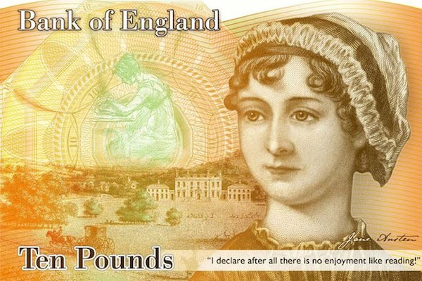 What would Jane have thought to find herself featured on the ten pound note?