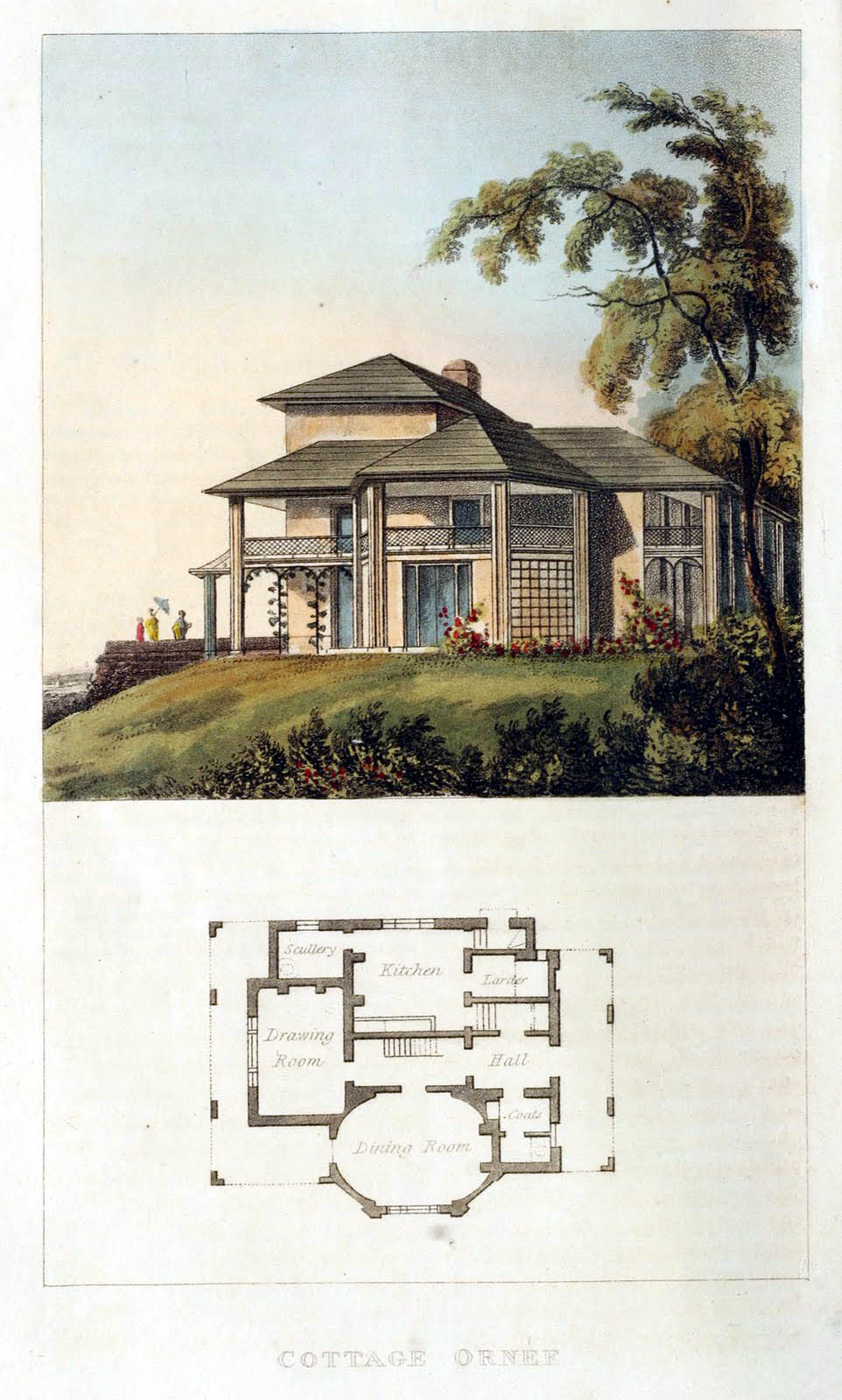 Dépôt d’Ackermann - 1816 Cottage Ornee plaque 25