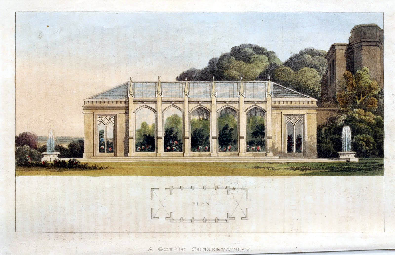 Ackermann's Repository - 1816 Gothic Conservatory