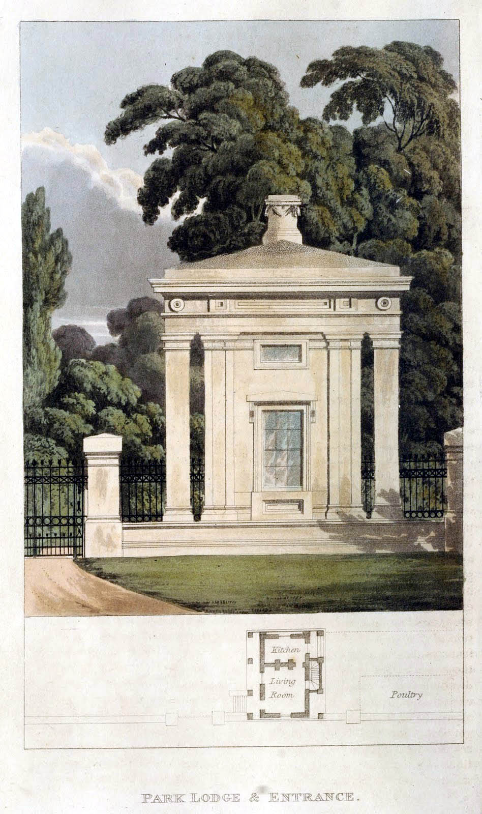 Ackermann's Repository - 1816 Park Lodge